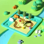 پازل خرگوش و لاکپشت هولی تویز Huile Toys - Image 2