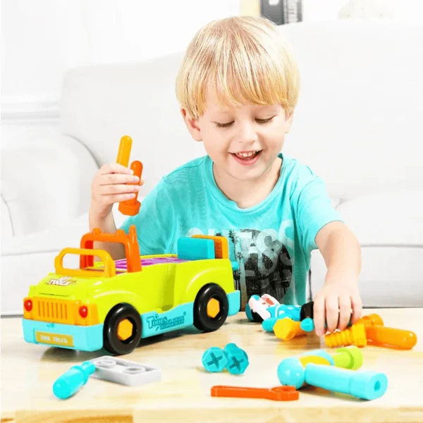 ماشین ابزار با دریل موزیکال هولی تویز6109 Huile Toys - Image 9