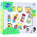 جغجغه و دندان‌گیر هولی تویز  939 - 10 عددی Huile Toys