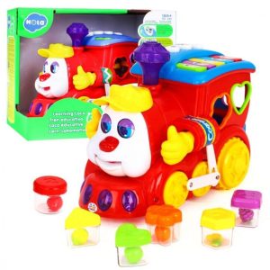 اسباب بازی قطار آموزشی موزیکال هولی تویز Huile Toys556