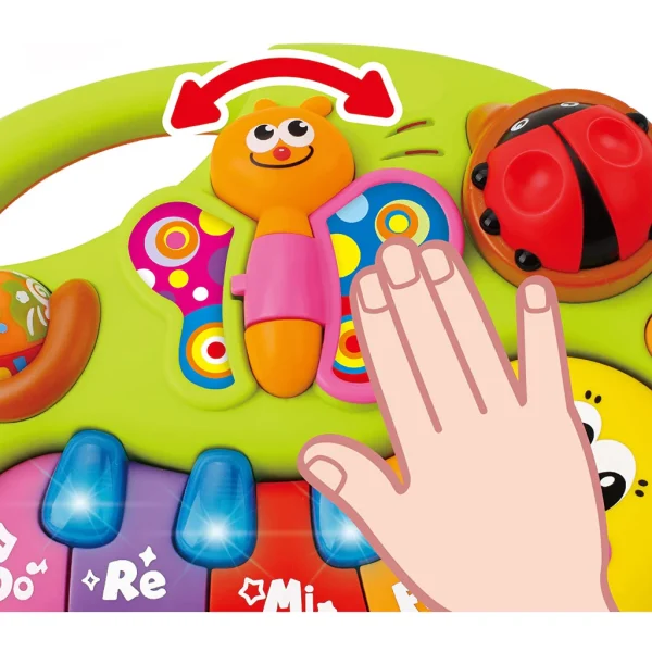 پیانو اسباب بازی کرم ابریشم هولی تویز Huile Toys 927 - Image 6