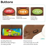 راکر یونی کورن موزیکال 3 کاره هولی تویز Huile Toys 987 - تصویر 6