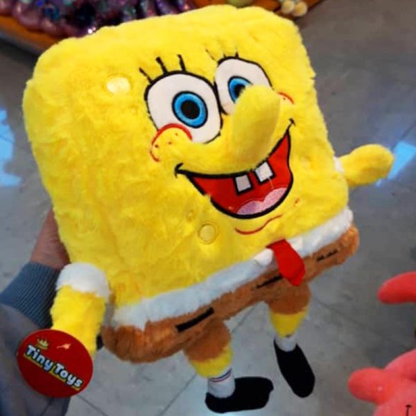 عروسک باب اسفنجی پرزدار 35 سانتی - Image 1