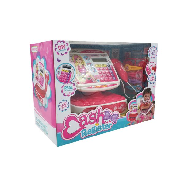 اسباب بازی صندوق فروشگاهی رنگ صورتی Five star - Image 1