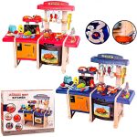 کیت آشپزخانه و اجاق گاز اسباب بازی با شیر آب و بخار مدل Kitchen 713 - تصویر 4