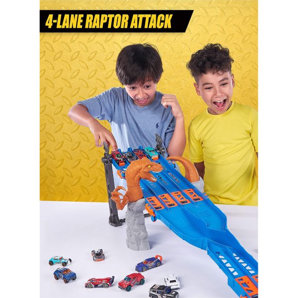 پیست مسابقه ۴ لاین حمله رپتور METAL MACHINES برند zuru - Image 6