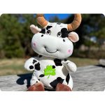 عروسک گاو دو رنگ 60سانتی