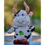 عروسک گاو دو رنگ 60سانتی - تصویر 2