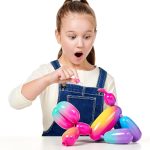 ربات سگ بادکنکی رنگین کمانی Squeakee مدل 12311 - تصویر 5