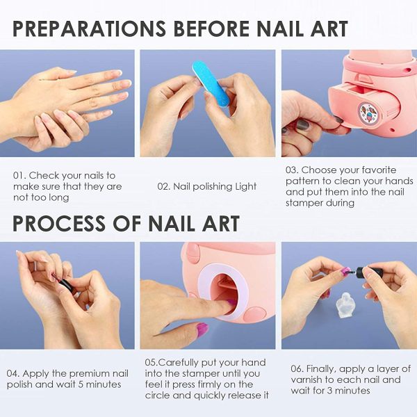 ست اسباب بازی لوازم آرایشی و استمپر ناخن 03-04 - Image 6