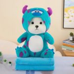 عروسک خرس با لباس سالی 45 سانتی