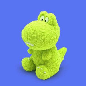 عروسک دایناسور رنگی 40 سانتی سبز