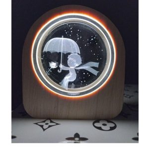 گوی شیشه ای لیزری طرح شازده کوچولو