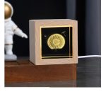 گوی شیشه ای لیزری مکعبی طرح قاصدک - سایز متوسط 6.5x6.5