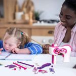 ست اسباب بازی لوازم آرایشی مدل دستگاه بافت مو کد 1-892 - تصویر 4