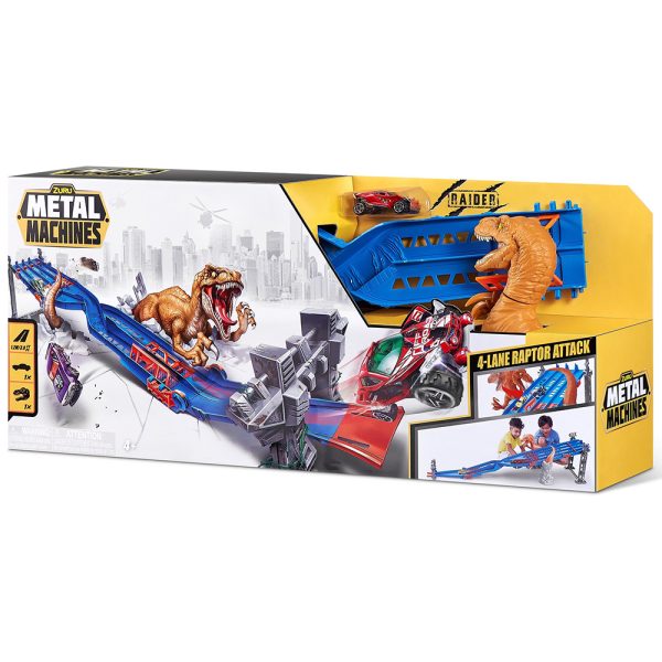 پیست مسابقه ۴ لاین حمله رپتور METAL MACHINES برند zuru - Image 1