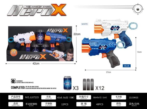 تفنگ تیر اسفنجی HeroX مدل 7215 - Image 1