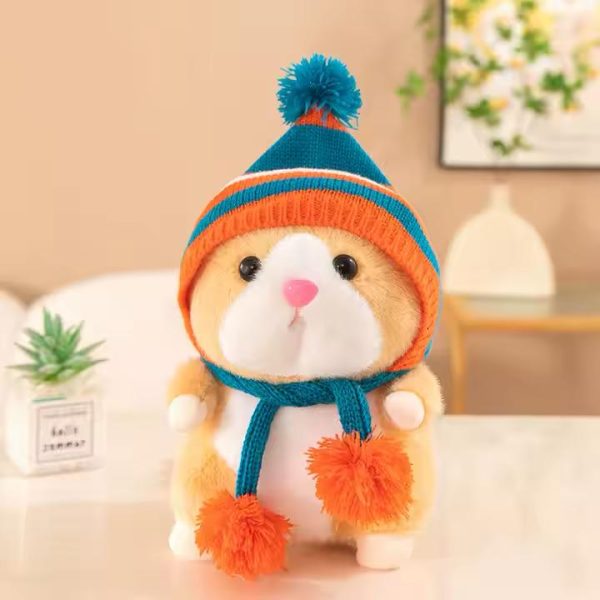 عروسک همستر کلاه دار ۲۰ سانتی - Image 1