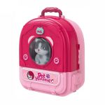 ست پزشکی حیوانات رنگ صورتی با گربه - کیف حیوانات008-997-2