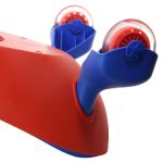 سه چرخه لوپ کار قرمز آبی کاربنی چرخ ژله ای loopcar - تصویر 6