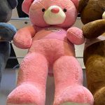 خرس پلیوری 180 سانتی صورتی