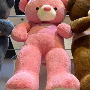 خرس پلیوری 180 سانتی صورتی