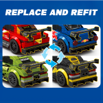 لگو ماشین مسابقه ای قرمز - sembo 714332-35 - تصویر 4