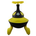 سه چرخه لوپ کار مشکی زرد چرخ ژله ای loopcar - تصویر 3