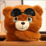 عروسک خرس عینکی 70 سانتی - تصویر 2