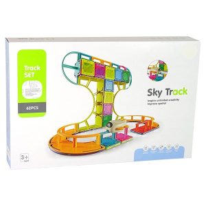 اسباب بازی کاشی های مغناطیسی(مگنت) 62 قطعه طرح ترن هوایی 1072