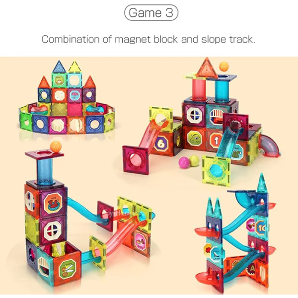 اسباب بازی مگنت تایل ۷۸ تکه - Image 3