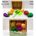 ست سیفی جات برشی با سبد چوبی 814 K