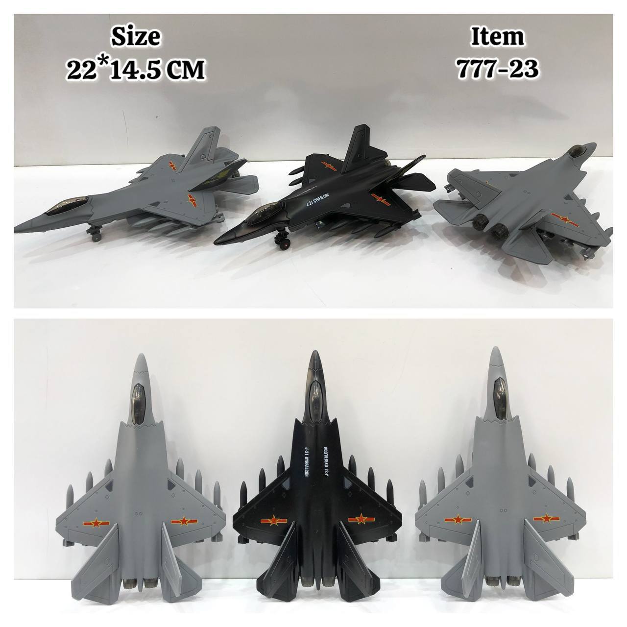 photo_2025-02-12_18-28-18 عقب کش فلزی هواپیما جنگی موزیکال 23-777 - تصویر 1