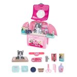 ست پزشکی حیوانات رنگ صورتی با سگ - کیف حیوانات - تصویر 2