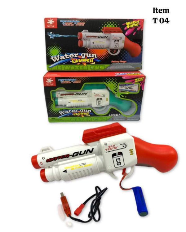 تفنگ آبپاش شارژی قرمز ۰۴ - Image 1