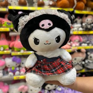 عروسک کرومی با لباس فرم قرمز و هدبند - 40 سانتی