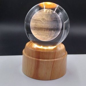 گوی لیزری چرخشی پایه طرح چوب ماه