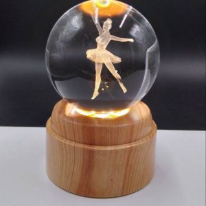 گوی لیزری چرخشی پایه طرح چوب دختربالرین