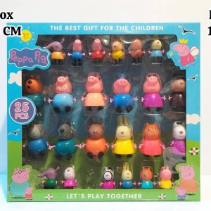 ست اکشن فیگور خانواده پپاپیگ 25عددی 1836