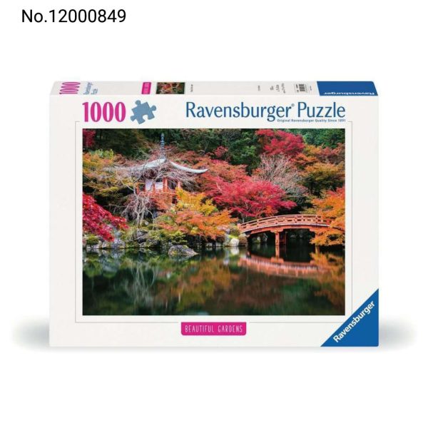 پازل رونزبرگر 1000 قطعه معبد ژاپنی در باغ پاییزی | کلکسیون باغ‌های زیبا - Image 1
