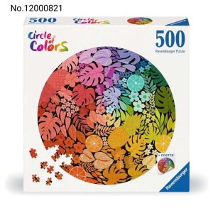پازل رونزبرگر 500 قطعه دایره رنگ‌ها (Circle of Colors) | طرح طبیعت و انتزاعی