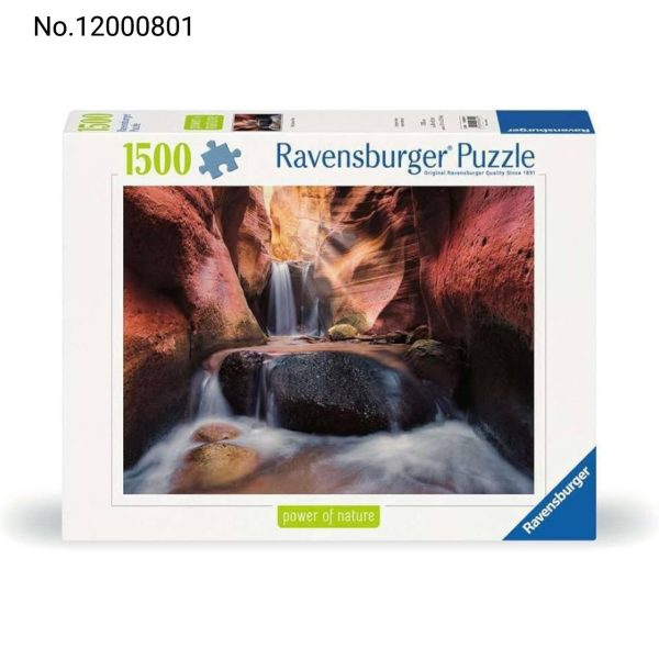 پازل رونزبرگر 1500 قطعه قدرت طبیعت: آبشار در دره صخره‌ای | منظره طبیعی - Image 1