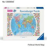 پازل رونزبرگر 1000 قطعه نقشه سیاسی جهان با پرچم کشورها (Political World Map)