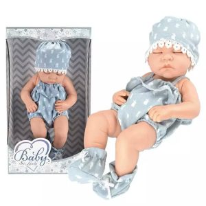 عروسک نوزاد 210 لباس ابی