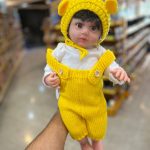 عروسک هوشمند عسل 55 سانت لباس زرد 5530