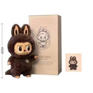 عروسک لابوبو لبوبو labubu سایز 40 سانتی رنگ قهوه ای - مستر کوالیتی