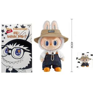 عروسک لابوبو لبوبو labubu سایز 40 سانتی رنگ سفید - مستر کوالیتی