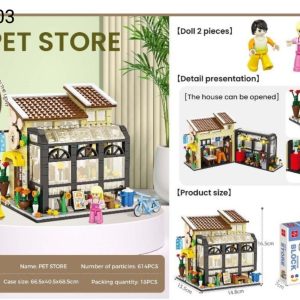 لگو چراغدار کتابفروشی حیوانات 614قطعه 3803