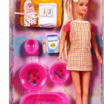 باربی با لوازم حمام دفا 8350