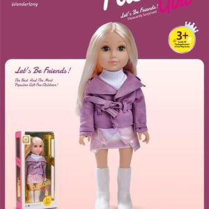 عروسک ایستاده گوشتي لباس صورتی 21